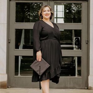 Old Navy Black Long Sleeve Dress